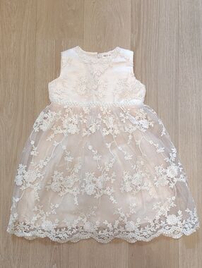 Ivory Lace Tulle Formal Dress for Girls